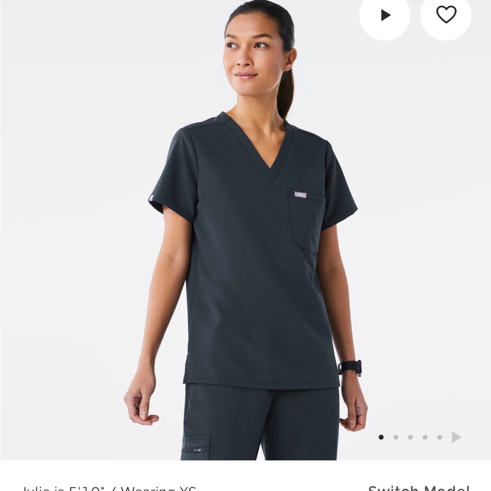 Figs Catarina scrub top
